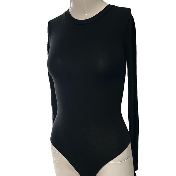 Wilfred Black Fitted Long Sleeve Bodysuit - Picture 2 of 3